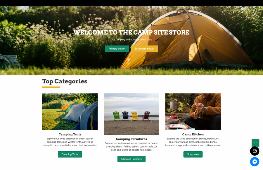 The Camp Site Store – Fully Built Outdoor Adventure Brand with Seasonal Demand