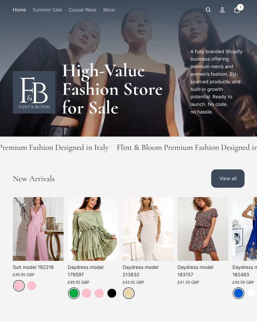 Flint & Bloom - A Premium Fashion Store