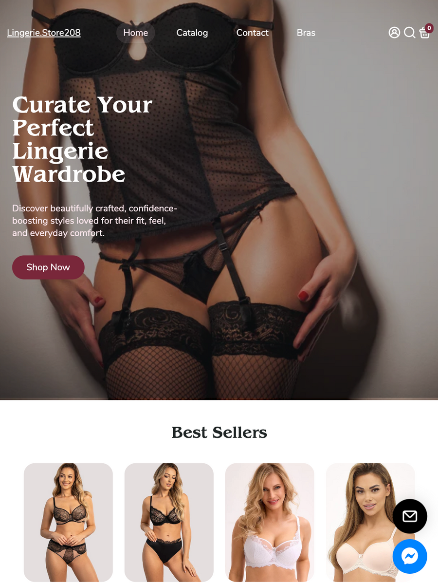 Lace & Silk Boutique – Fully Built Shopify Lingerie Store for Sale