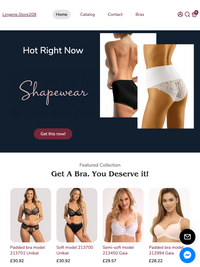 Lace & Silk Boutique – Fully Built Shopify Lingerie Store for Sale
