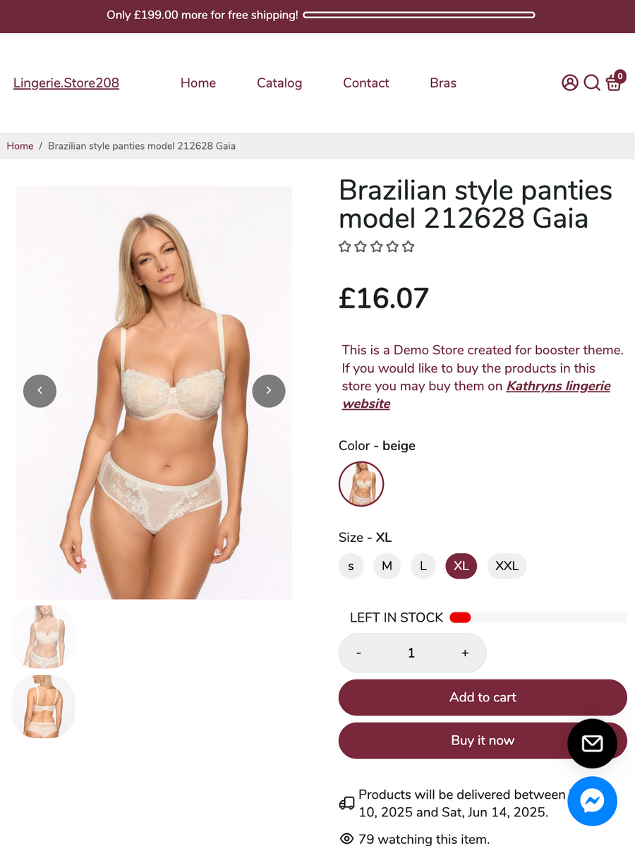 Lace & Silk Boutique – Fully Built Shopify Lingerie Store for Sale
