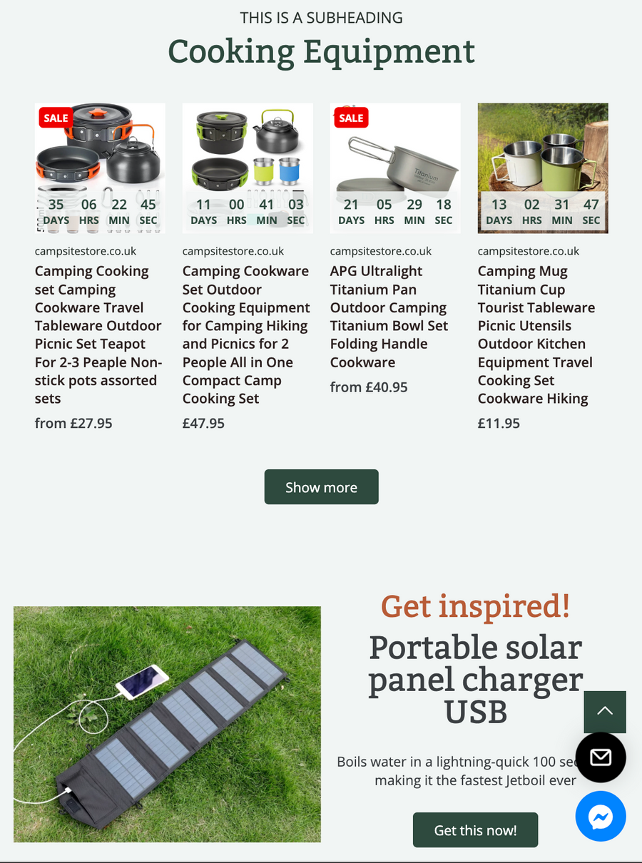 The Camp Site Store – Fully Built Outdoor Adventure Brand with Seasonal Demand